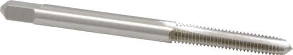 Hertel - #6-32 UNC, H2, 3 Flute, Plug Chamfer, Bright Finish, High Speed Steel Hand STI Tap - 2-3/8" OAL - Exact Industrial Supply