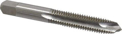 Hertel - M10x1.50 Metric Coarse, 3 Flute, High Speed Steel Spiral Point Tap - Plug Chamfer, Right Hand Thread, 2-15/16" OAL, 6H Class of Fit - Exact Industrial Supply