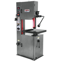 Jet - 14 Inch Throat Capacity, Variable Speed Pulley Vertical Bandsaw - 82 to 330 SFPM, 1 HP, Single Phase - Industrial Tool & Supply