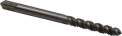 Hertel - M4x0.70 Metric Coarse, 3 Flute, 52° Helix, Plug Chamfer, Bright Finish, High Speed Steel Spiral Flute STI Tap - 2-3/8" OAL - Exact Industrial Supply