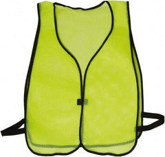 NMC - One Size Fits Most High Visibility Lime Mesh General Purpose Vest - Hook & Loop Closure, Polyester - Industrial Tool & Supply