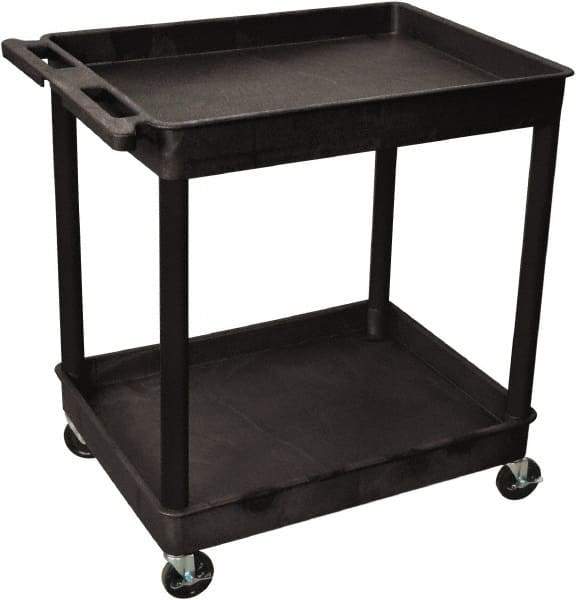 NMC - 300 Lb Capacity, 32" Wide x 24" Long x 37-1/2" High Shelf Cart - 1 Shelf, Plastic - Industrial Tool & Supply