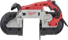 Milwaukee Tool - 120 Volt, Electric Handheld Bandsaw - 5 Inch (Round) and 5 x 5 Inch (Rectangular) Depth of Cut, 380 SFPM, 11 Amp - Industrial Tool & Supply