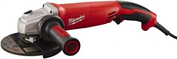 Milwaukee Tool - 5" Wheel Diam, 9,000 RPM, Corded Angle & Disc Grinder - 5/8-11 Spindle, 120 Volts, 13 Amps - Industrial Tool & Supply