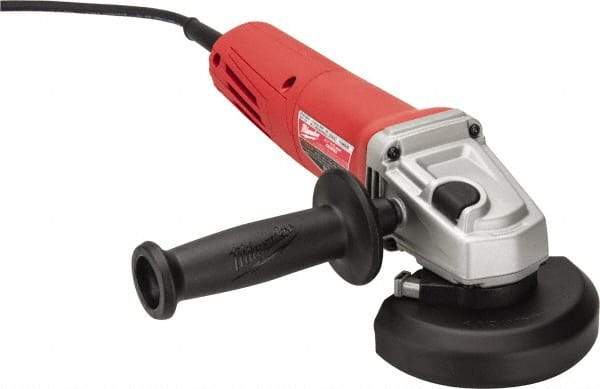 Milwaukee Tool - 4-1/2" Wheel Diam, 11,000 RPM, Corded Angle & Disc Grinder - 5/8-11 Spindle, 120 Volts, 11 Amps - Industrial Tool & Supply