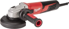 Milwaukee Tool - 5" Wheel Diam, 11,000 RPM, Corded Angle & Disc Grinder - 5/8-11 Spindle, 120 Volts, 13 Amps - Industrial Tool & Supply