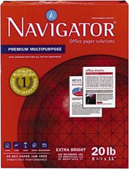Navigator - White Copy Paper - Use with Laser Printers, Copiers, Fax Machines, Multifunction Machines - Industrial Tool & Supply