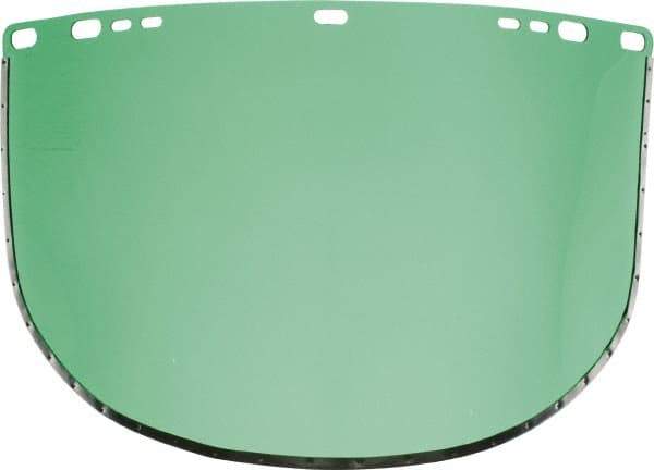 Jackson Safety - Green Acetate Face Shield - 9" High x 15-1/2" Wide x 1.01mm Thick, Compatible with Jackson 170-B Headgear - Industrial Tool & Supply