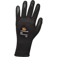 KleenGuard - Size S (7) Nitrile Coated Nylon General Protection Work Gloves - For General Purpose, Palm & Fingers Coated, Knit Wrist Cuff, Full Fingered, Black, Paired - Industrial Tool & Supply