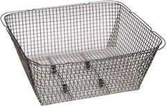 Graymills - 316 Stainless Steel Parts Washer Basket - 6" High x 13" Wide x 10" Long, Use with Ultrasonic Cleaners - Industrial Tool & Supply