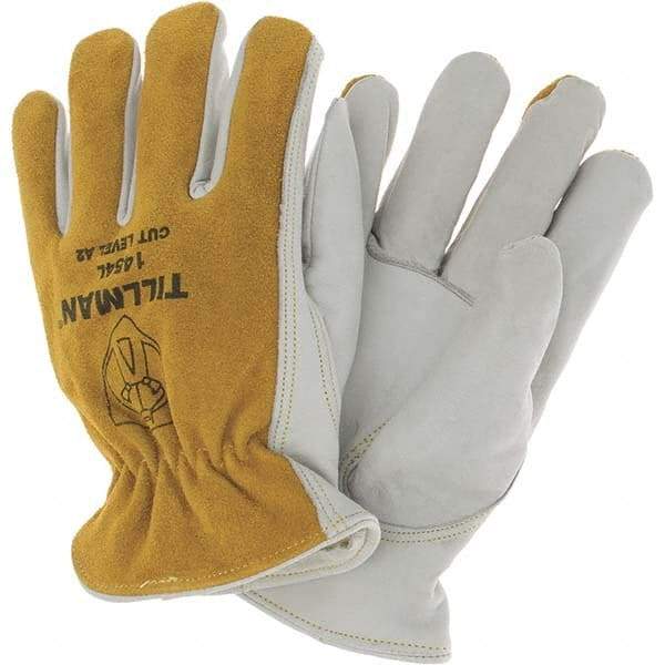 TILLMAN - Welder's & Heat Protective Gloves - LVL2 BRWN LRG 1/PR COWHIDE LTHR DRIVER GLV - Industrial Tool & Supply