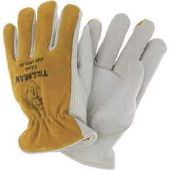 TILLMAN - Welder's & Heat Protective Gloves - LVL2 BRWN LRG 1/PR COWHIDE LTHR DRIVER GLV - Industrial Tool & Supply