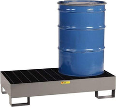 Little Giant - 33 Gal Sump Capacity, Steel Platform - Low Profile - 26" Long x 51" Wide x 10-1/2" High, 2,000 Lb Capacity - Industrial Tool & Supply