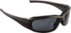 3M - Gray Lenses, Framed Safety Glasses - Anti-Fog, Scratch Resistant, Black Frame, Size Universal, Wrap Around - Industrial Tool & Supply