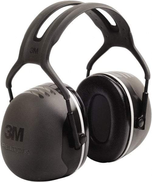 3M - Over the Head Black Foam Cushion Earmuffs - 31 NRR Rating, Adjustable Headband - Industrial Tool & Supply