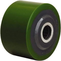 Hamilton - 3-1/4 Inch Diameter x 2 Inch Wide, Polyurethane on Cast Iron Caster Wheel - 575 Lb. Capacity, 2-1/4 Inch Hub Length, 1/2 Inch Axle Diameter, Straight Roller Bearing - Industrial Tool & Supply