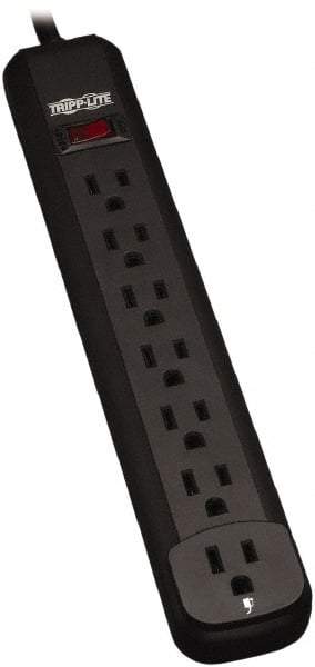 Tripp-Lite - 7 Outlets, 120 VAC15 Amps, 12' Cord, Power Outlet Strip - Keyhole, Tab Mount, 5-15 NEMA Configuration, 11.6" Strip - Industrial Tool & Supply