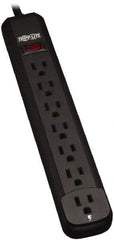 Tripp-Lite - 7 Outlets, 120 VAC15 Amps, 12' Cord, Power Outlet Strip - Keyhole, Tab Mount, 5-15 NEMA Configuration, 11.6" Strip - Industrial Tool & Supply