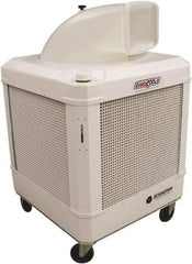 Schaefer Ventilation Equipment - 24 Gal Capacity, 1 hp, 2,460 & 1,660 CFM Evaporative Cooler - 13.7 Amp Rating, 115 Volts, 2 Speed - Industrial Tool & Supply