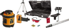 Johnson Level & Tool - 800' (Exterior) Measuring Range, 1/8" at 50' Accuracy, Self-Leveling Rotary Laser - ±3° Self Leveling Range, 200, 400 & 600 RPM, 2 Beams, AA Battery Included - Industrial Tool & Supply