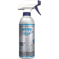 Sprayon - 14 Ounce Aerosol Contact Cleaner - 9°F Flash Point, 0 Volt Dielectric Strength, Flammable, Food Grade, Plastic Safe - Industrial Tool & Supply