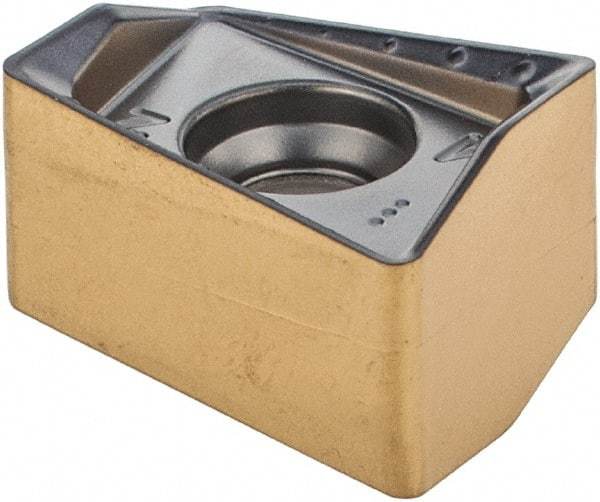 Iscar - H490 ANKX1205 RM Grade IC808 Carbide Milling Insert - TiAlN/AlTiN/TiN Finish, 0.3602" Thick, 0.8mm Corner Radius - Industrial Tool & Supply