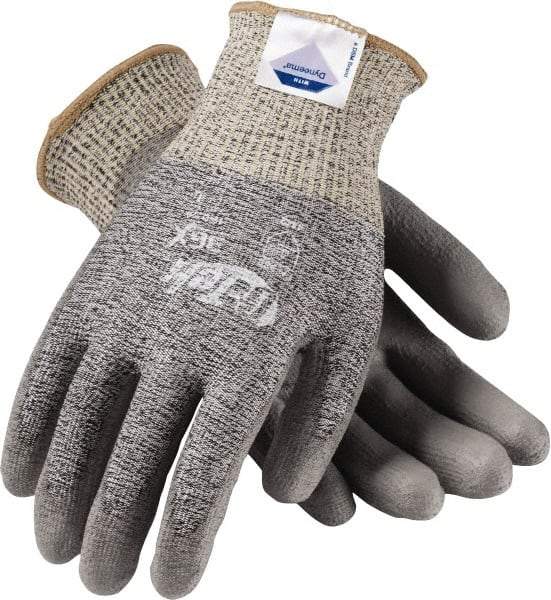 PIP - Size L, ANSI Cut Lvl A3, Cut Resistant Gloves - Palm & Fingers Coated, Salt & Pepper - Industrial Tool & Supply