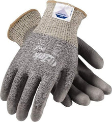 PIP - Size S, ANSI Cut Lvl A3, Cut Resistant Gloves - Palm & Fingers Coated, Salt & Pepper - Industrial Tool & Supply