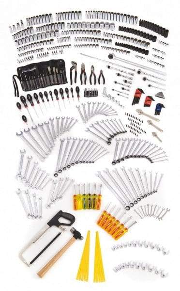 Blackhawk by Proto - 560 Piece 1/4, 3/8, 1/2 & 3/4" Drive Master Tool Set - Tools Only - Industrial Tool & Supply