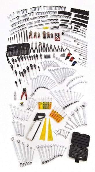 Blackhawk by Proto - 760 Piece 1/4, 3/8, 1/2 & 3/4" Drive Master Tool Set - Tools Only - Industrial Tool & Supply