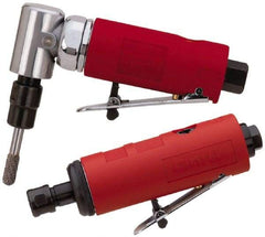 Sioux Tools - 1/4" Collet, Straight Handle, Air Die Grinder Set - 22,000 RPM, 4 CFM - Industrial Tool & Supply