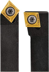 Seco - SCDC, Left Hand Cut, 45° Lead Angle, 10mm Shank Height x 10mm Shank Width, Neutral Rake Indexable Turning Toolholder - 150mm OAL, CC..0602.. Insert Compatibility, Series Screw Lock - Industrial Tool & Supply