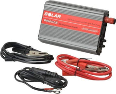 Solar - 2 Connection, 12 VDC Input, 120 VAC Output, 1,000 Peak Wattage, Power Inverter - 500 Watt Continuous Output Power - Industrial Tool & Supply