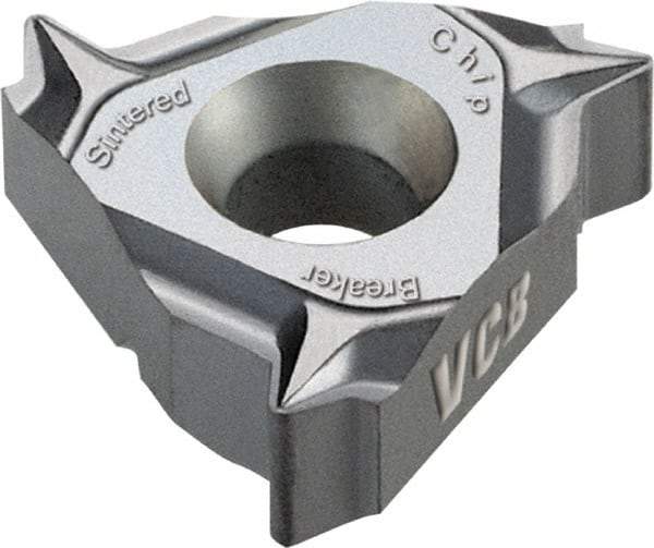 Vargus - 3JER External Right Hand 14 BSPT Laydown Threading Insert - Grade VCB, TiAlN Coated Carbide, 9.53mm Inscribed Circle - Industrial Tool & Supply