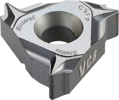 Vargus - 3JER External Right Hand 8 UN Laydown Threading Insert - Grade VCB, TiAlN Coated Carbide, 9.53mm Inscribed Circle - Industrial Tool & Supply