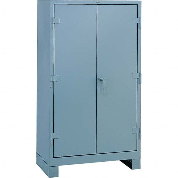Lyon - 3 Shelf 64 Bin Welded Steel Storage Cabinet - Industrial Tool & Supply