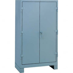 Lyon - 3 Shelf 64 Bin Welded Steel Storage Cabinet - Industrial Tool & Supply