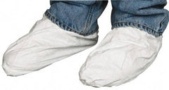Dupont - Size Universal, Tyvek, Standard Shoe Cover - White, Non-Chemical Resistant - Industrial Tool & Supply