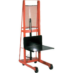 Wesco Industrial Products - 1,000 Lb Capacity, 68" Lift Height, Steel Stacker Manually Operated Lift - Industrial Tool & Supply