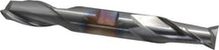 Cleveland - 5/8", 1-1/8" LOC, 5/8" Shank Diam, 5" OAL, 2 Flute, High Speed Steel Square End Mill - Double End, TiCN Finish, Spiral Flute, 30° Helix, Centercutting, Right Hand Cut, Right Hand Flute, Series HD-2 - Industrial Tool & Supply