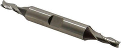 Cleveland - 3/16", 1/2" LOC, 3/8" Shank Diam, 3-1/4" OAL, 3 Flute, High Speed Steel Square End Mill - Double End, Uncoated, Spiral Flute, 30° Helix, Centercutting, Right Hand Cut, Right Hand Flute, Series HD-3 - Industrial Tool & Supply