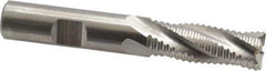 Cleveland - 1/2" Diam, Coarse Pitch, 1-1/4" LOC, 4 Flute Powdered Metal Roughing Square End Mill - Uncoated, 3-1/4" OAL, 1/2" Shank Diam, Single End, 30° Helix - Industrial Tool & Supply