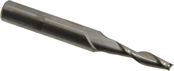 Onsrud - 5/32" Cutting Diam x 5/8" Length of Cut, 2 Flute, Upcut Spiral Router Bit - Uncoated, Right Hand Cut, Solid Carbide, 2" OAL x 1/4" Shank Diam, Double Edge, 30° Helix Angle - Industrial Tool & Supply
