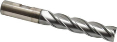 Cleveland - 5/8", 2-1/2" LOC, 5/8" Shank Diam, 4-5/8" OAL, 4 Flute, Powdered Metal Square End Mill - Single End, TiCN Finish, Spiral Flute, 37° Helix, Centercutting, Right Hand Cut, Right Hand Flute, Series PM-4 - Industrial Tool & Supply