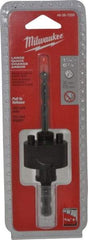 Milwaukee Tool - 1-1/4 to 6" Tool Diam Compatibility, Straight Shank, Steel Integral Pilot Drill, Hole Cutting Tool Arbor - 3/8" Min Chuck, Quick-Change Attachment, For Hole Saws - Industrial Tool & Supply