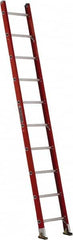 Louisville - 10' High, Type IA Rating, Fiberglass Single Ladder - Industrial Tool & Supply