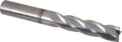 OSG - 1/2", 2" LOC, 1/2" Shank Diam, 4" OAL, 4 Flute, Solid Carbide Square End Mill - Single End, TiCN Finish, Spiral Flute, 30° Helix, Centercutting, Right Hand Cut, Right Hand Flute, Series 464 - Industrial Tool & Supply