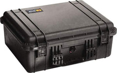 Pelican Products, Inc. - 17-13/64" Wide x 8-13/32" High, Clamshell Hard Case - Black, Polypropylene - Industrial Tool & Supply