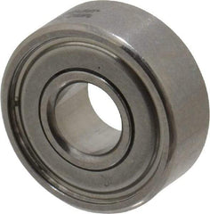 SKF - 3/16" Bore Diam, 1/2" OD, Double Shield Deep Groove Radial Ball Bearing - 0.196" Wide, 1 Row, Round Bore, 110 Lb Static Capacity, 172 Lb Dynamic Capacity - Industrial Tool & Supply
