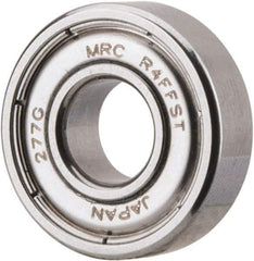 SKF - 1/4" Bore Diam, 5/8" OD, Double Shield Deep Groove Radial Ball Bearing - 0.196" Wide, 1 Row, Round Bore, 139 Lb Static Capacity, 266 Lb Dynamic Capacity - Industrial Tool & Supply